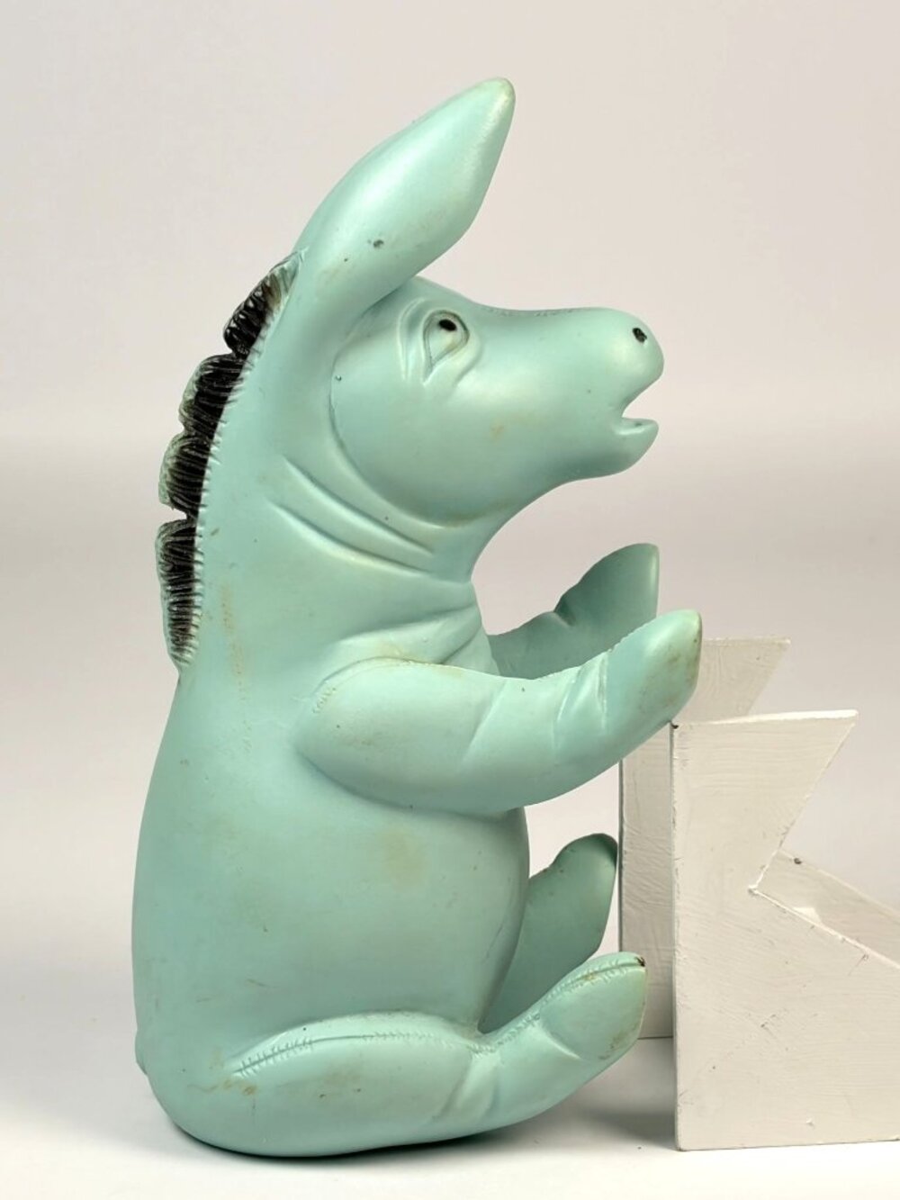 1966 Walt Disney Winne the Pooh Eeyore Rubber Squeaky Toy Holland Hall